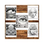 Carti si Birotica - Carti - Carti pentru copii - Carti de colorat - Carte de colorat, 50 de ilustratii, Viziuni Psihedelice, 106 pagini, A5 - Infinity.ro