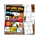 Carti si Birotica - Carti - Carti pentru copii - Carti de colorat - Carte de desenat stil comic book, 50 de pagini diferite, Coloreaza-ti propriul Comic Book, 100 pagini, A5 - Infinity.ro