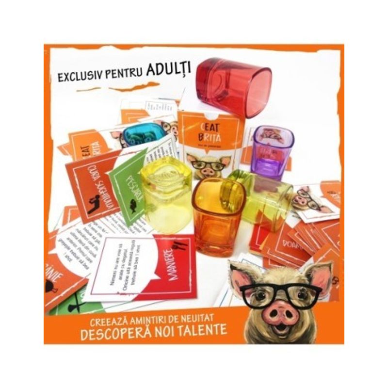 Jucarii, Copii si Bebe - Jucarii si jocuri - Jocuri si puzzle - Jocuri de societate - Ceat Brita, joc de carti pentru petreceri. pentru adulti, contine 125 de carti de joc cu provocari haioase - Infinity.ro
