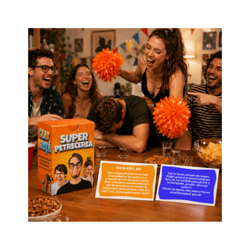 Jucarii, Copii si Bebe - Jucarii si jocuri - Jocuri si puzzle - Jocuri de societate - Ceat Brita - Super Petrecerea, joc pentru petreceri - Infinity.ro