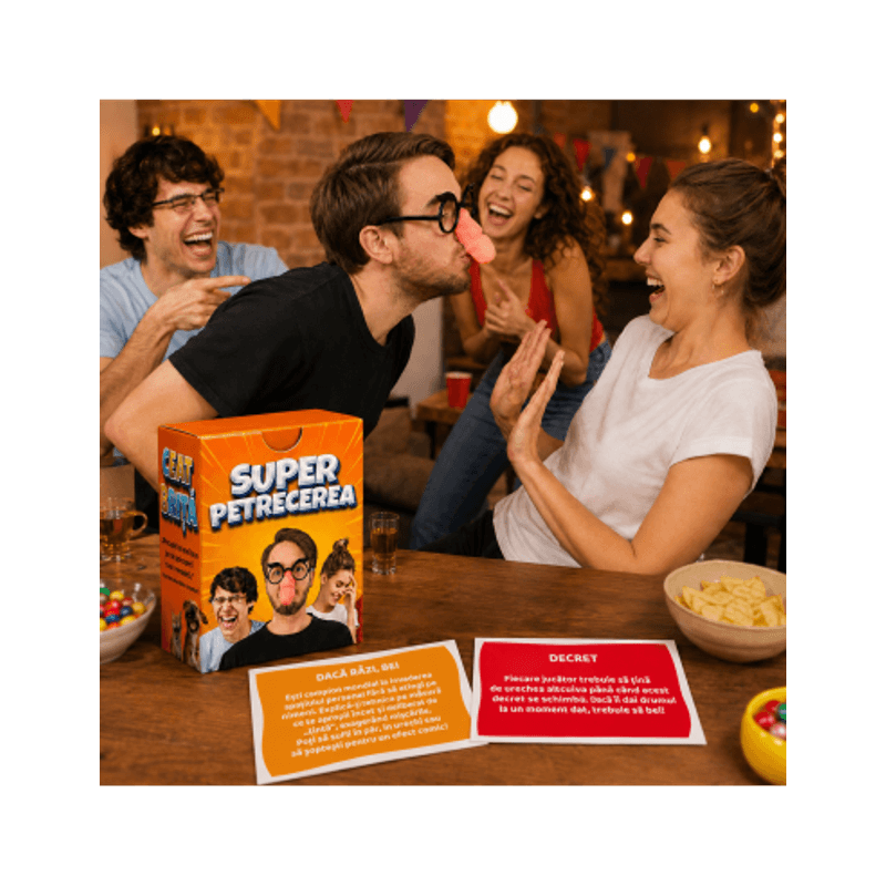 Jucarii, Copii si Bebe - Jucarii si jocuri - Jocuri si puzzle - Jocuri de societate - Ceat Brita - Super Petrecerea, joc pentru petreceri - Infinity.ro