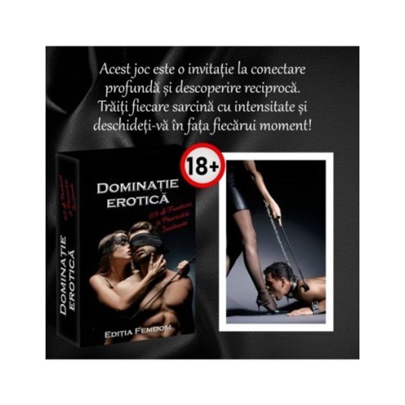 Jucarii, Copii si Bebe - Jucarii si jocuri - Jocuri si puzzle - Jocuri de societate - Dominatie Erotica - Editia Femdom, 69 de fantezii si provocari incitante - Infinity.ro