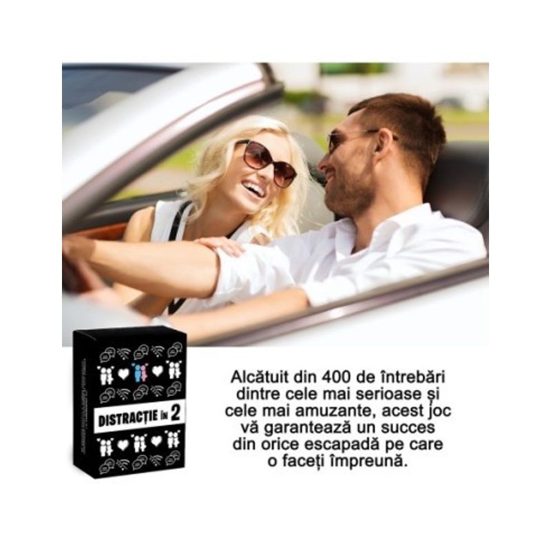 Jucarii, Copii si Bebe - Jucarii si jocuri - Jocuri si puzzle - Jocuri de societate - Distractie in 2 - joc de drum, 400 de intrebari pentru conversatii - Infinity.ro