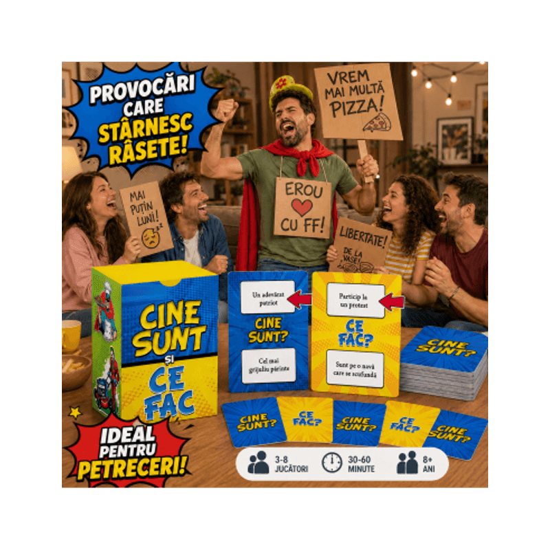 Jucarii, Copii si Bebe - Jucarii si jocuri - Jocuri si puzzle - Jocuri de societate - Cine sunt si ce fac? Jocul de mimat pentru familie si petreceri - Infinity.ro