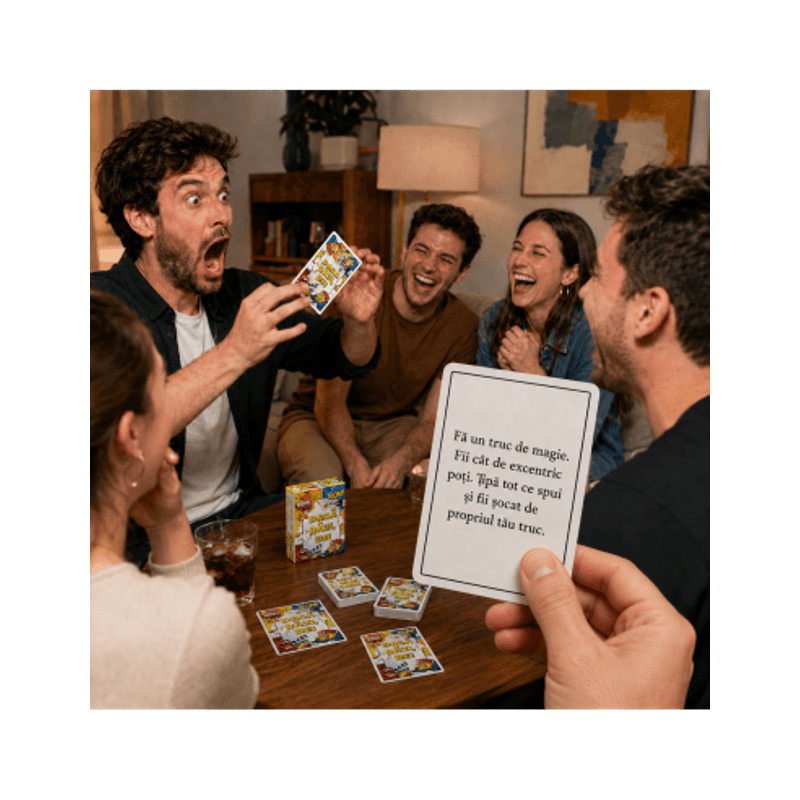 Jucarii, Copii si Bebe - Jucarii si jocuri - Jocuri si puzzle - Jocuri de societate - Daca razi, bei - joc de petreceri pentru adulti, 150 carti - Infinity.ro