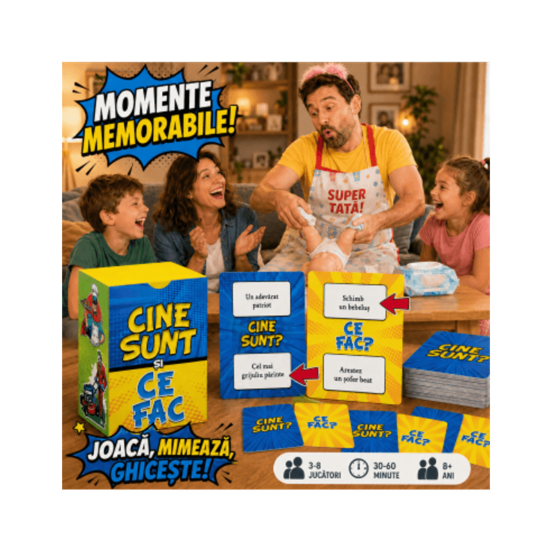 Jucarii, Copii si Bebe - Jucarii si jocuri - Jocuri si puzzle - Jocuri de societate - Cine sunt si ce fac? Jocul de mimat pentru familie si petreceri - Infinity.ro