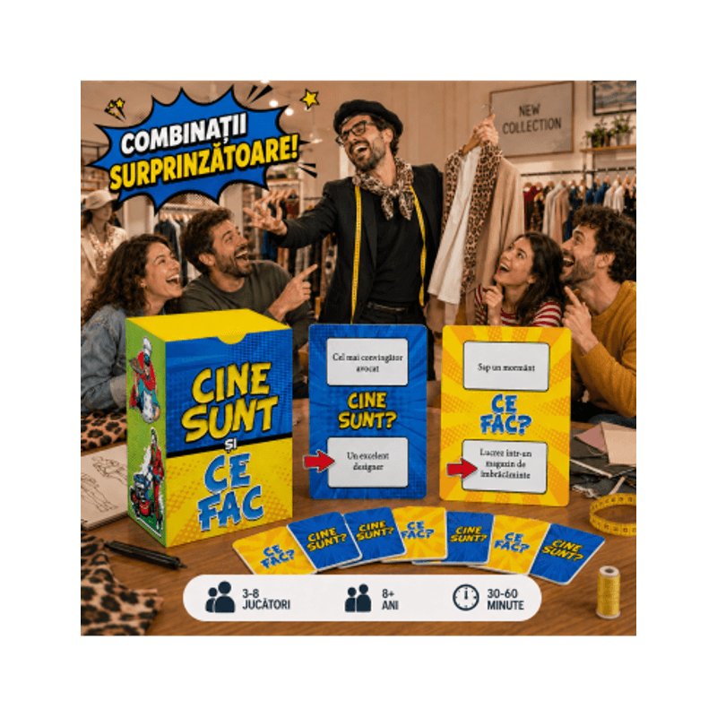 Jucarii, Copii si Bebe - Jucarii si jocuri - Jocuri si puzzle - Jocuri de societate - Cine sunt si ce fac? Jocul de mimat pentru familie si petreceri - Infinity.ro