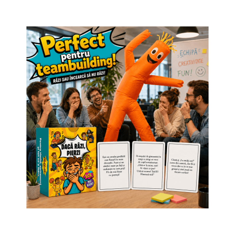 Jucarii, Copii si Bebe - Jucarii si jocuri - Jocuri si puzzle - Jocuri de societate - Daca razi, pierzi! Joc distractiv pentru familie si prieteni - Infinity.ro