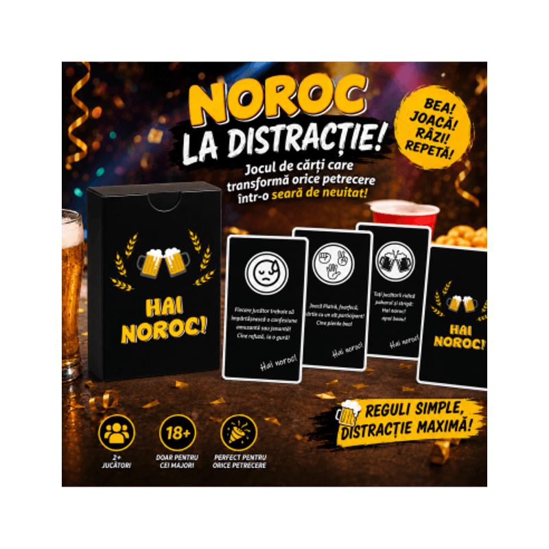 Jucarii, Copii si Bebe - Jucarii si jocuri - Jocuri si puzzle - Jocuri de societate - Hai Noroc! Joc pentru petreceri - Infinity.ro