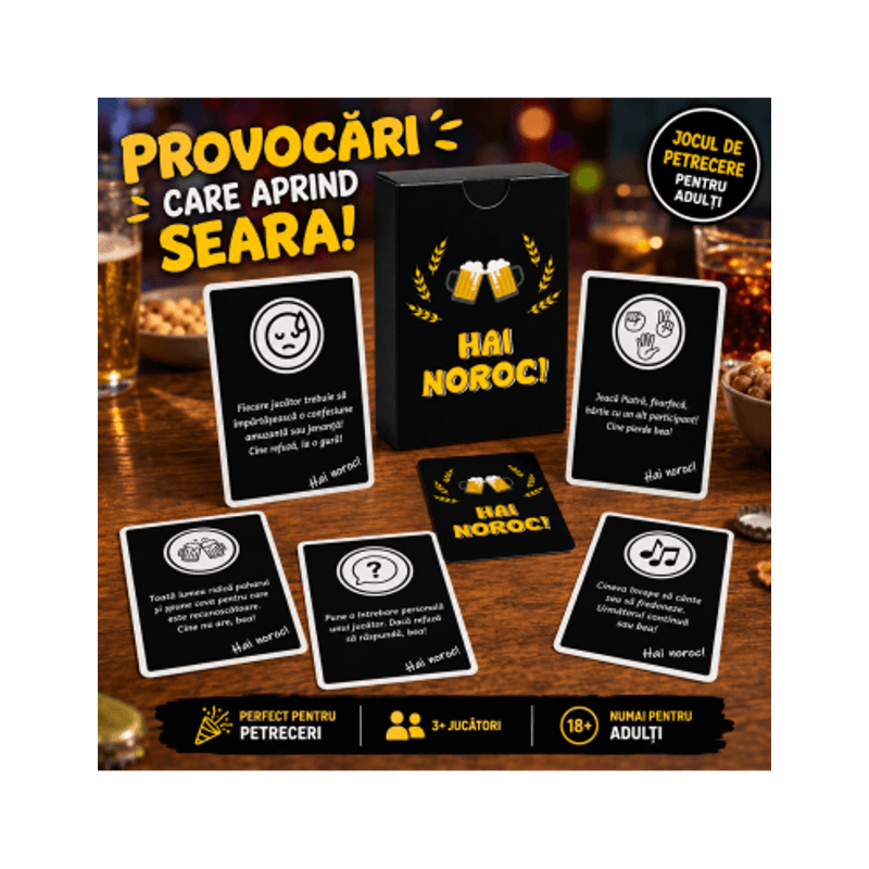 Jucarii, Copii si Bebe - Jucarii si jocuri - Jocuri si puzzle - Jocuri de societate - Hai Noroc! Joc pentru petreceri - Infinity.ro