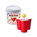 Jucarii, Copii si Bebe - Jucarii si jocuri - Jocuri si puzzle - Jocuri de societate - Joc de baut Beer Pong in stil American, pentru petreceri, 12 pahare cu 2 mingi si regulament - Infinity.ro