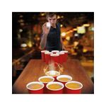 Jucarii, Copii si Bebe - Jucarii si jocuri - Jocuri si puzzle - Jocuri de societate - Joc de baut Beer Pong in stil American, pentru petreceri, 12 pahare cu 2 mingi si regulament - Infinity.ro