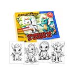 Jucarii, Copii si Bebe - Jucarii si jocuri - Jocuri si puzzle - Jocuri de societate - Joc pentru copii 2 in 1 de memorie si desen, Coloreaza-ma si gaseste-ma - Editia Dragoni - Infinity.ro