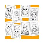 Jucarii, Copii si Bebe - Jucarii si jocuri - Jocuri si puzzle - Jocuri de societate - Joc pentru copii 2 in 1 de memorie si desen, Coloreaza-ma si gaseste-ma - Editia Animalute dragute - Infinity.ro
