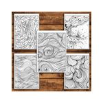 Carti si Birotica - Carti - Carti pentru copii - Carti de colorat - Mega carte de colorat antistres , 100 de ilustratii cu Tipare Antistres, 206 pagini, A5 - Infinity.ro