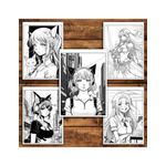 Carti si Birotica - Carti - Carti pentru copii - Carti de colorat - Mega cartea de colorat antistres , 100 de ilustratii Manga, 206 pagini, A5 - Infinity.ro