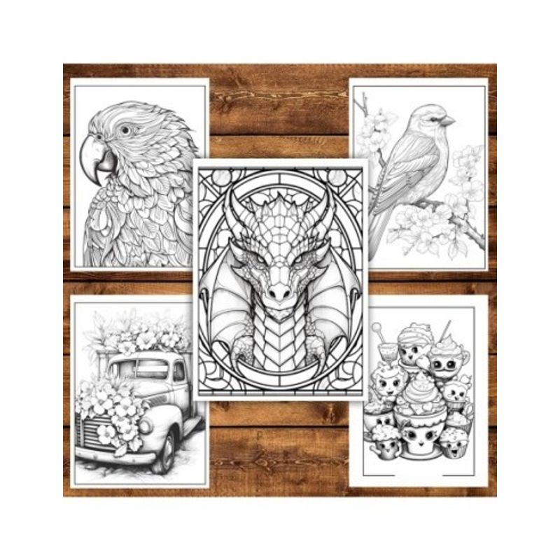 Carti si Birotica - Carti - Carti pentru copii - Carti de colorat - Mega cartea de colorat pentru relaxare si antistres, un mix de 100 de ilustratii, 206 pagini, A5 - Infinity.ro