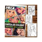 Carti si Birotica - Carti - Carti pentru copii - Carti de colorat - Mega cartea de colorat pentru relaxare si antistres, un mix de 100 de ilustratii, Editia Anime, 206 pagini, A5 - Infinity.ro