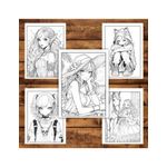 Carti si Birotica - Carti - Carti pentru copii - Carti de colorat - Mega cartea de colorat pentru relaxare si antistres, un mix de 100 de ilustratii, Editia Anime, 206 pagini, A5 - Infinity.ro