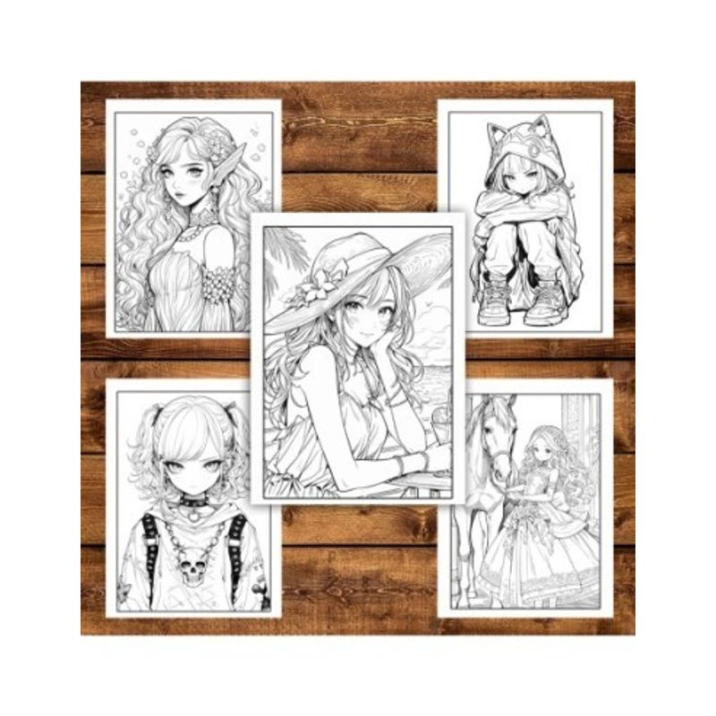 Carti si Birotica - Carti - Carti pentru copii - Carti de colorat - Mega cartea de colorat pentru relaxare si antistres, un mix de 100 de ilustratii, Editia Anime, 206 pagini, A5 - Infinity.ro