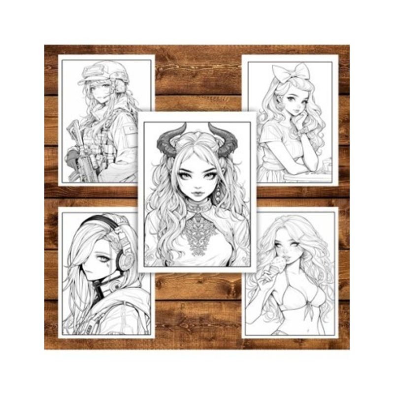 Carti si Birotica - Carti - Carti pentru copii - Carti de colorat - Mega cartea de colorat pentru relaxare si antistres, un mix de 100 de ilustratii, Editia Anime, 206 pagini, A5 - Infinity.ro