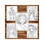 Carti si Birotica - Carti - Carti pentru copii - Carti de colorat - Mega cartea de colorat pentru relaxare si antistres, un mix de 100 de ilustratii, Editia Anime, 206 pagini, A5 - Infinity.ro