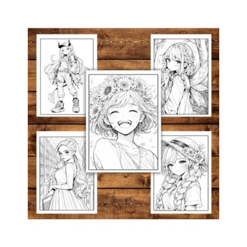 Carti si Birotica - Carti - Carti pentru copii - Carti de colorat - Mega cartea de colorat pentru relaxare si antistres, un mix de 100 de ilustratii, Editia Anime, 206 pagini, A5 - Infinity.ro