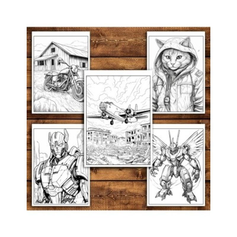 Carti si Birotica - Carti - Carti pentru copii - Carti de colorat - Super cartea de colorat pentru baieti, un mix de 50 de ilustratii, 106 pagini, A5 - Infinity.ro