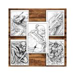 Carti si Birotica - Carti - Carti pentru copii - Carti de colorat - Super cartea de colorat pentru baieti, un mix de 50 de ilustratii, 106 pagini, A5 - Infinity.ro