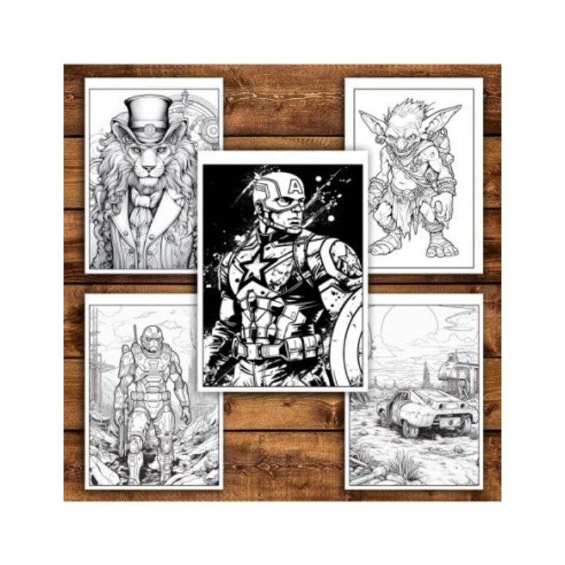 Carti si Birotica - Carti - Carti pentru copii - Carti de colorat - Super cartea de colorat pentru baieti, un mix de 50 de ilustratii, 106 pagini, A5 - Infinity.ro