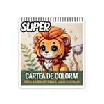 Carti si Birotica - Carti - Carti pentru copii - Carti de colorat - Super cartea de colorat antistres , Mix de 50 de ilustratii cu Animalute Kawaii, 106 pagini, A5 - Infinity.ro