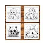 Carti si Birotica - Carti - Carti pentru copii - Carti de colorat - Super cartea de colorat antistres , Mix de 50 de ilustratii cu Animalute Kawaii, 106 pagini, A5 - Infinity.ro