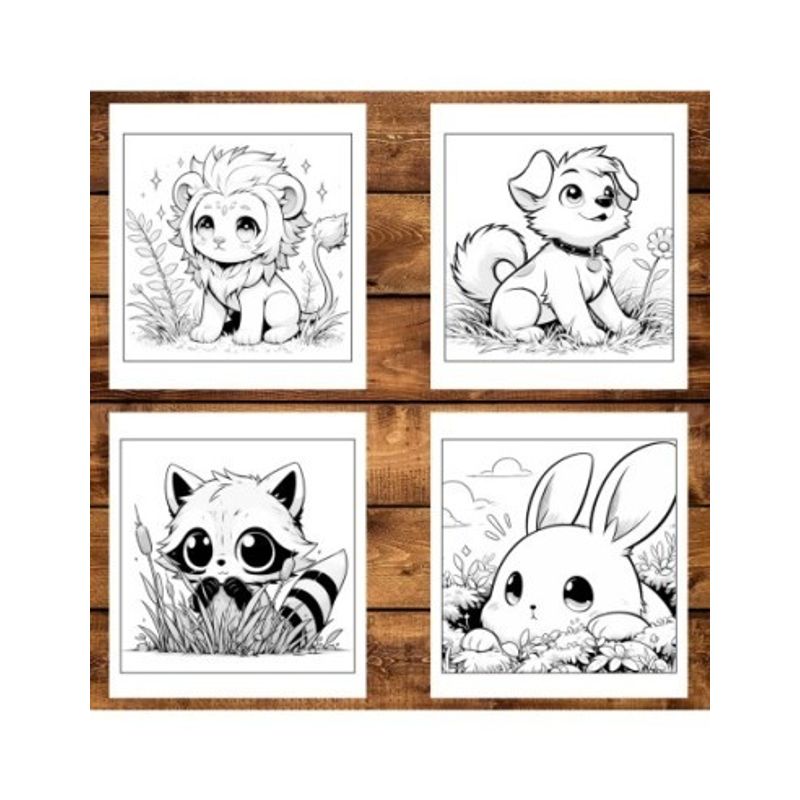 Carti si Birotica - Carti - Carti pentru copii - Carti de colorat - Super cartea de colorat antistres , Mix de 50 de ilustratii cu Animalute Kawaii, 106 pagini, A5 - Infinity.ro