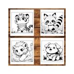 Carti si Birotica - Carti - Carti pentru copii - Carti de colorat - Super cartea de colorat antistres , Mix de 50 de ilustratii cu Animalute Kawaii, 106 pagini, A5 - Infinity.ro