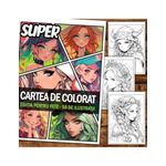 Carti si Birotica - Carti - Carti pentru copii - Carti de colorat - Super cartea de colorat pentru fete, un mix de 50 de ilustratii, 106 pagini, A5 - Infinity.ro