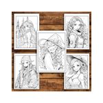 Carti si Birotica - Carti - Carti pentru copii - Carti de colorat - Super cartea de colorat pentru fete, un mix de 50 de ilustratii, 106 pagini, A5 - Infinity.ro