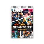 Carti si Birotica - Carti - Carti pentru copii - Carti de colorat - Super cartea de colorat pentru relaxare si antistres, un mix de 50 de ilustratii, 106 pagini, A5 - Infinity.ro