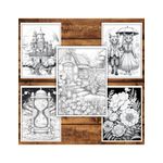 Carti si Birotica - Carti - Carti pentru copii - Carti de colorat - Super cartea de colorat pentru relaxare si antistres, un mix de 50 de ilustratii, 106 pagini, A5 - Infinity.ro