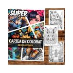 Carti si Birotica - Carti - Carti pentru copii - Carti de colorat - Super cartea de colorat pentru relaxare si antistres, un mix de 50 de ilustratii, 106 pagini, A5 - Infinity.ro