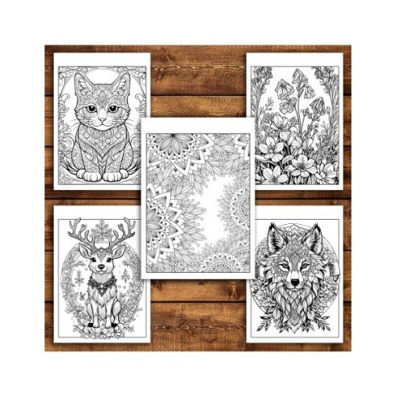 Carti si Birotica - Carti - Carti pentru copii - Carti de colorat - Super cartea de colorat, 50 de ilustratii - Mix pentru suflet, 106 pagini, A5 - Infinity.ro