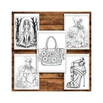 Carti si Birotica - Carti - Carti pentru copii - Carti de colorat - Super cartea de colorat, 50 de ilustratii - Editia de Moda, 106 pagini, A5 - Infinity.ro