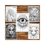 Carti si Birotica - Carti - Carti pentru copii - Carti de colorat - Super cartea de colorat pentru relaxare si antistres, un mix de 50 de ilustratii, 106 pagini, A5 - Infinity.ro