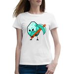 Fashion, accesorii si bijuterii - Femei - Imbracaminte femei - Tricouri si topuri femei - Tricou femei Diamond Miner Build Minecraft, alb, marime 2XL - Infinity.ro