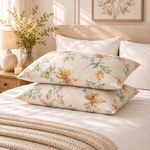Casa si Gradina - Textile si covoare - Perne si pilote - Perne - Set 2 perne matlasate Kotonia Home - 50x70 cm, 630 gr/buc, decor floral 02 - Infinity.ro