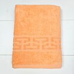Casa si Gradina - Textile si covoare - Textile baie - Prosoape - Set 3 prosoape baie Greek Border Jacquard Plush Luxury - 100% Bumbac, 500g/mp, somon - Infinity.ro
