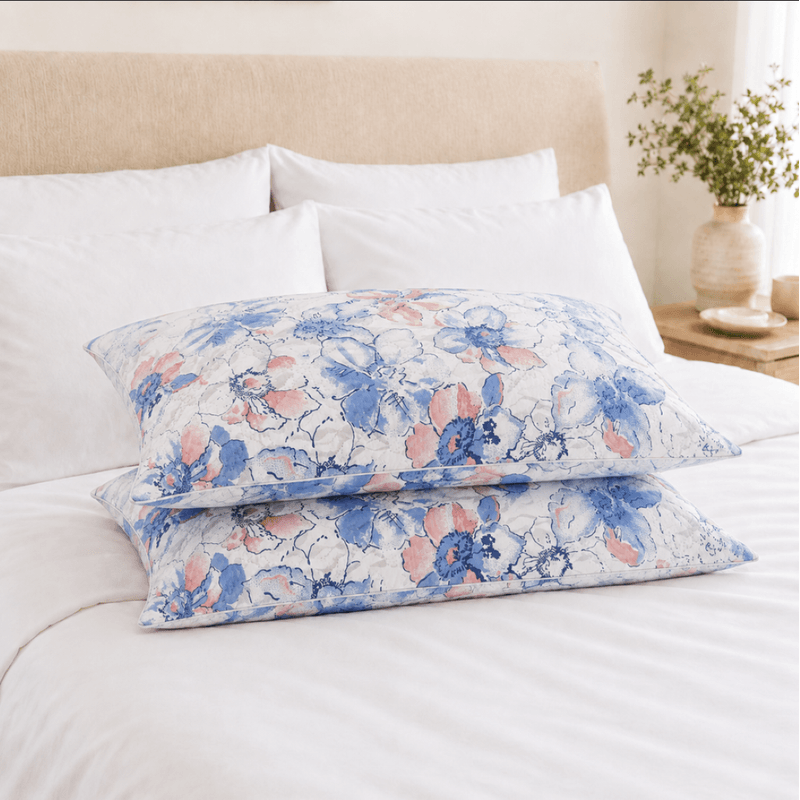 Casa si Gradina - Textile si covoare - Perne si pilote - Perne - Set 2 perne matlasate Kotonia Home - 50x70 cm, 630 gr/buc, decor floral 014 - Infinity.ro