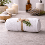 Casa si Gradina - Textile si covoare - Textile baie - Prosoape - Set 2 prosoape baie Kotonia Home Hotel - Rise Satin - 70x130 cm, 100% Bumbac, 400 g/mp, alb - Infinity.ro