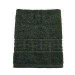 Casa si Gradina - Textile si covoare - Textile baie - Prosoape - Set 3 prosoape baie Greek Border Jacquard Plush Luxury - 100% Bumbac, 500g/mp, verde brad - Infinity.ro