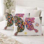 Casa si Gradina - Textile si covoare - Perne si pilote - Perne - Set 2 perne matlasate Kotonia Home - 50x70 cm, 630 gr/buc, decor fluturi 015 - Infinity.ro
