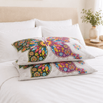 Casa si Gradina - Textile si covoare - Perne si pilote - Perne - Set 2 perne matlasate Kotonia Home - 50x70 cm, 630 gr/buc, decor fluturi 015 - Infinity.ro